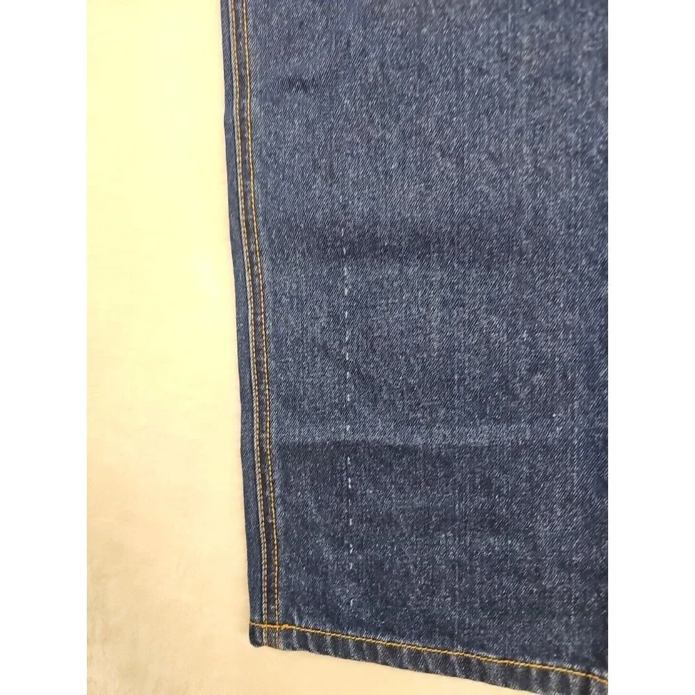 KDNK Mens 34‎ x 30 Denim Jeans Straight Leg Medium Wash Solid Blue